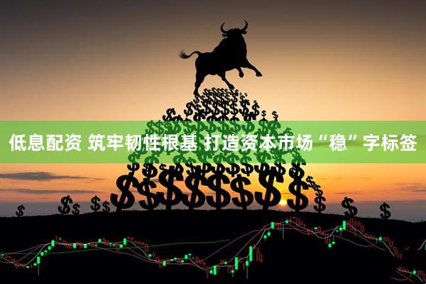低息配资 筑牢韧性根基 打造资本市场“稳”字标签